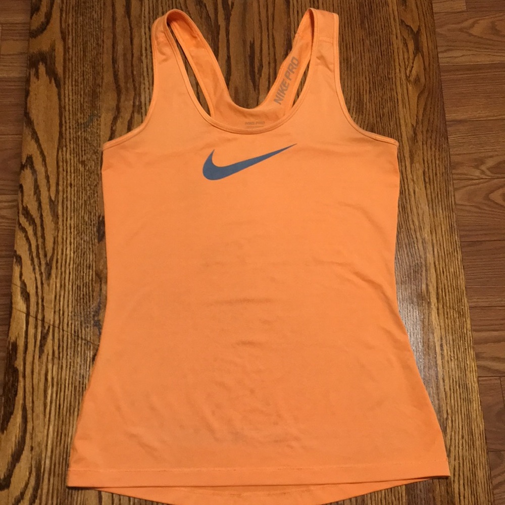 Workout top Nike-Pro orange/ grey